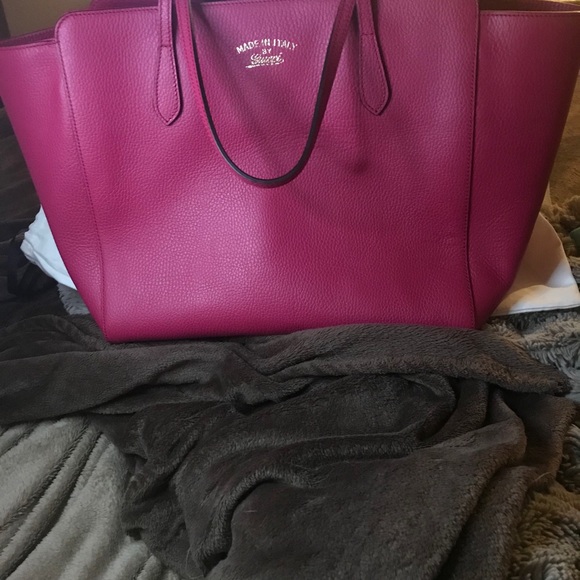 Gucci Swing Tote Leather Medium - Picture 2 of 9